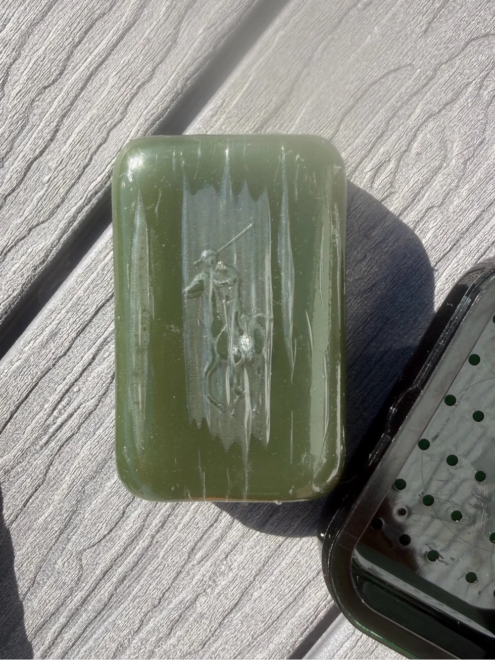 Vintage Polo Ralph Lauren Green Translucent Soap Original Green Soap Dish 5 oz